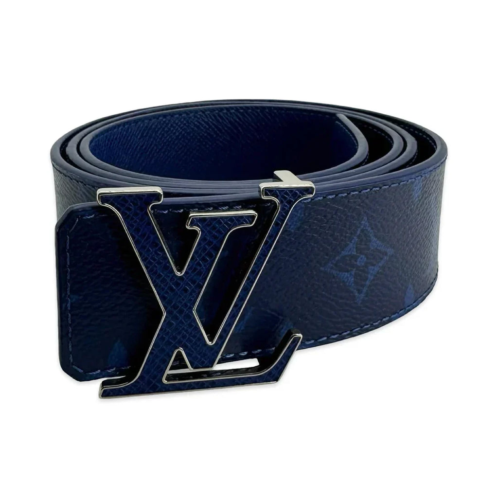 LOUIS VUITTON    Monogram Taiga Initiales Reversible Belt - size M & L