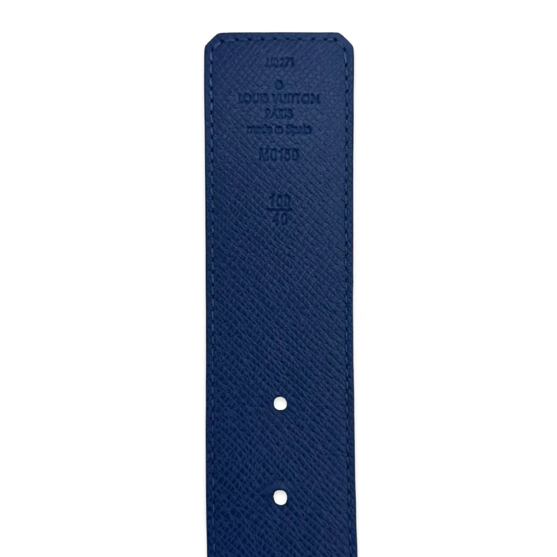 LOUIS VUITTON    Monogram Taiga Initiales Reversible Belt - size M & L