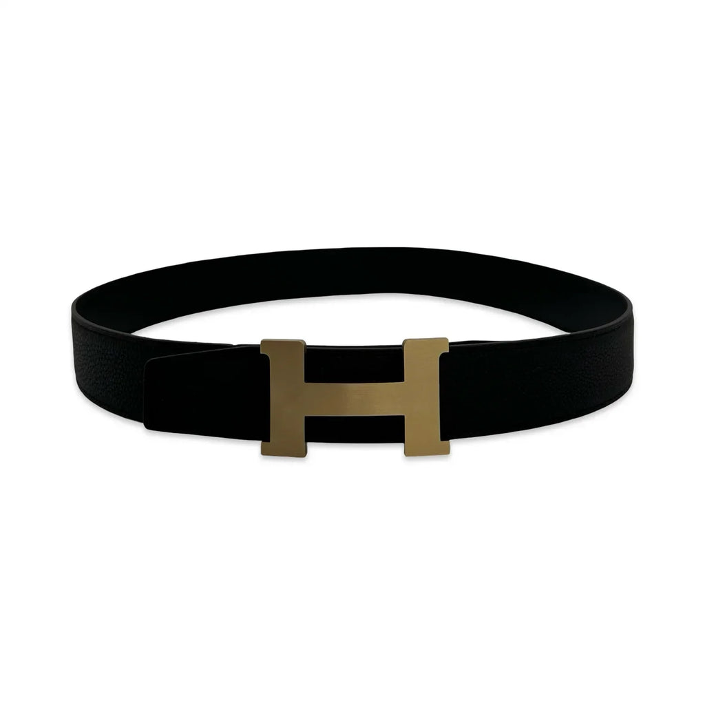 Hermes - Leather H Buckle 32mm Reversible Belt