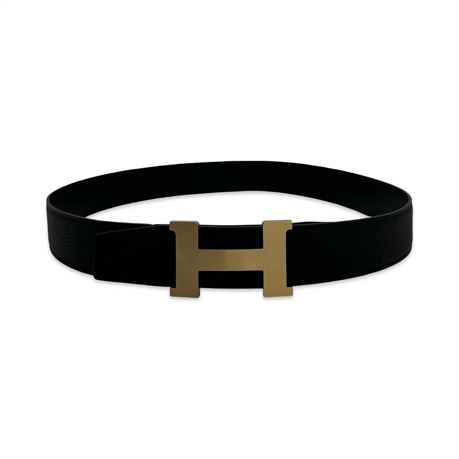 Hermes - Leather H Buckle 32mm Reversible Belt