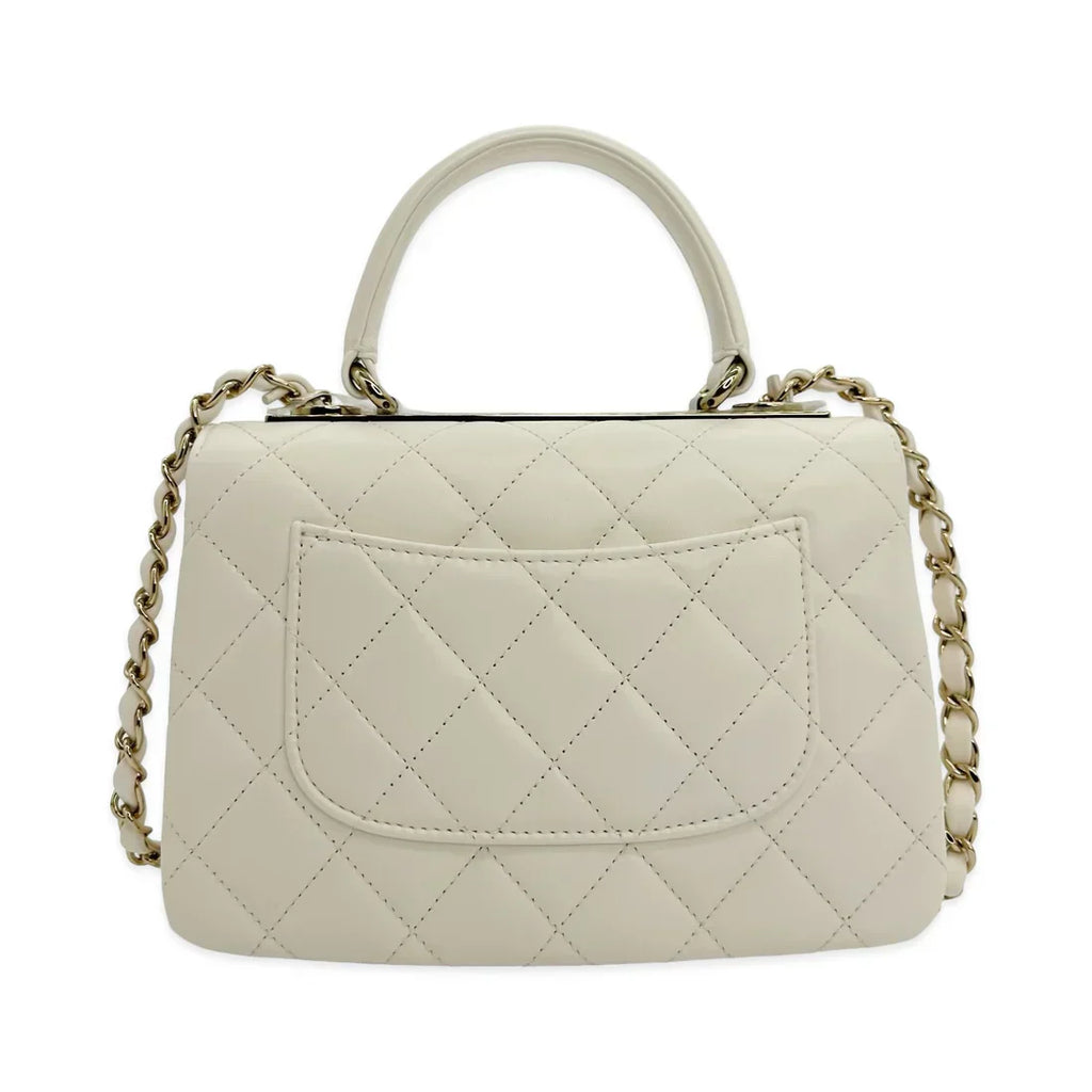 CHANEL  Quilted Lambskin Mini Trendy Top Handle