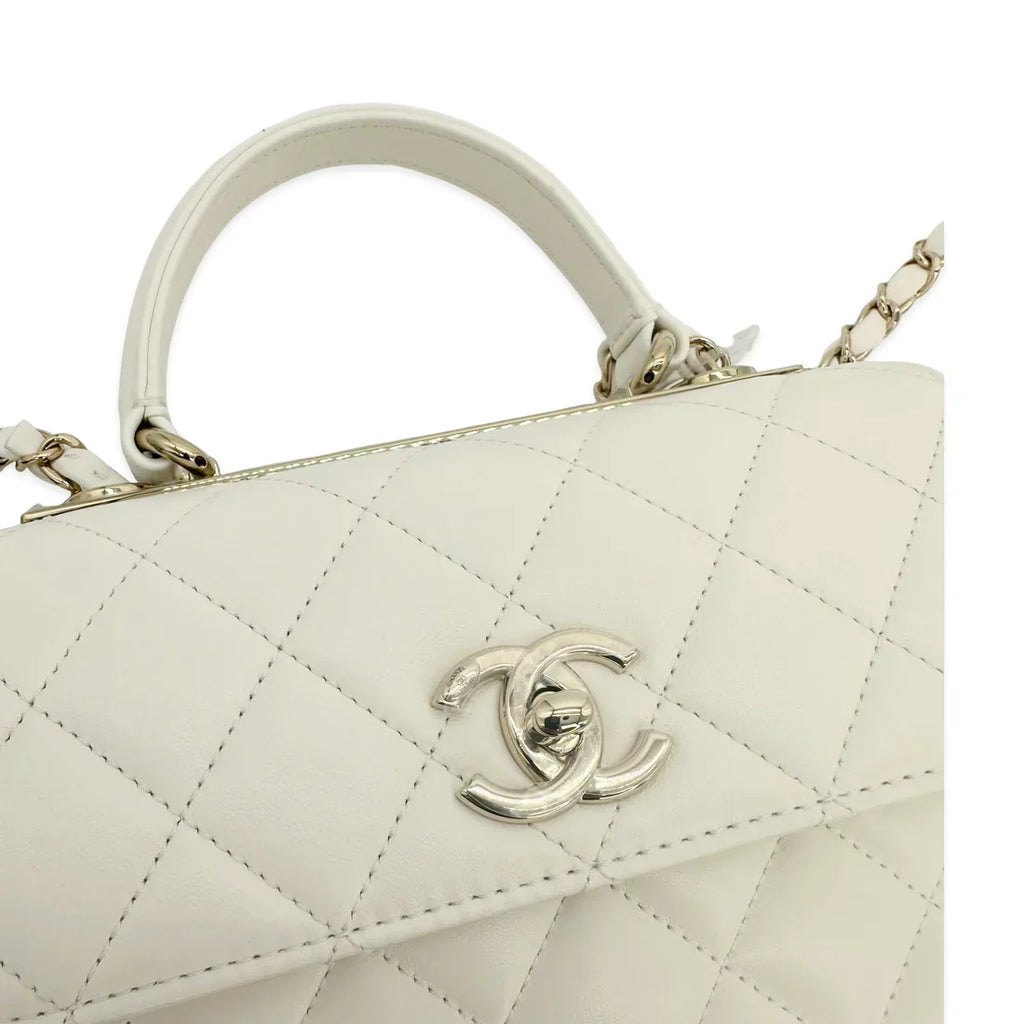 CHANEL  Quilted Lambskin Mini Trendy Top Handle