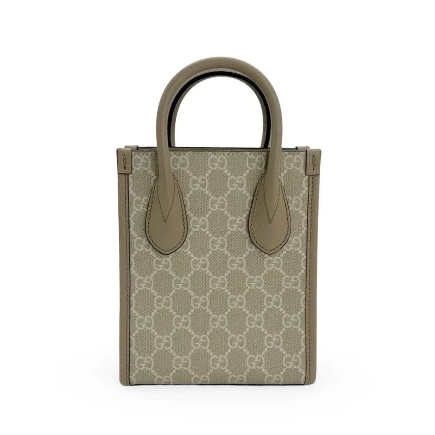 GUCCI  GG Supreme Interlocking G Mini Tote