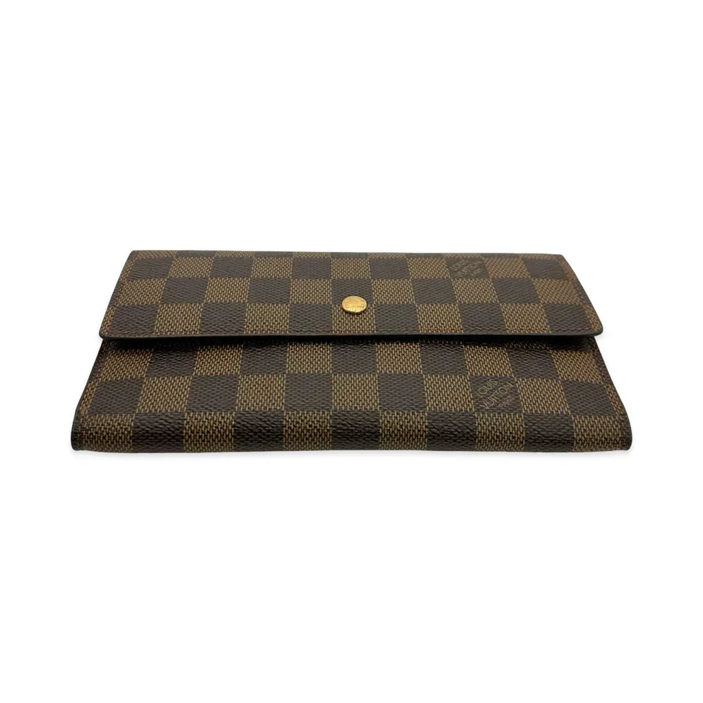 LOUIS VUITTON  Damier Ebene Sarah Wallet