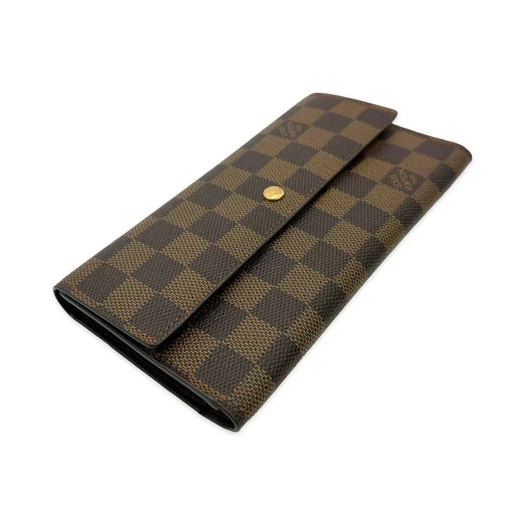 LOUIS VUITTON  Damier Ebene Sarah Wallet