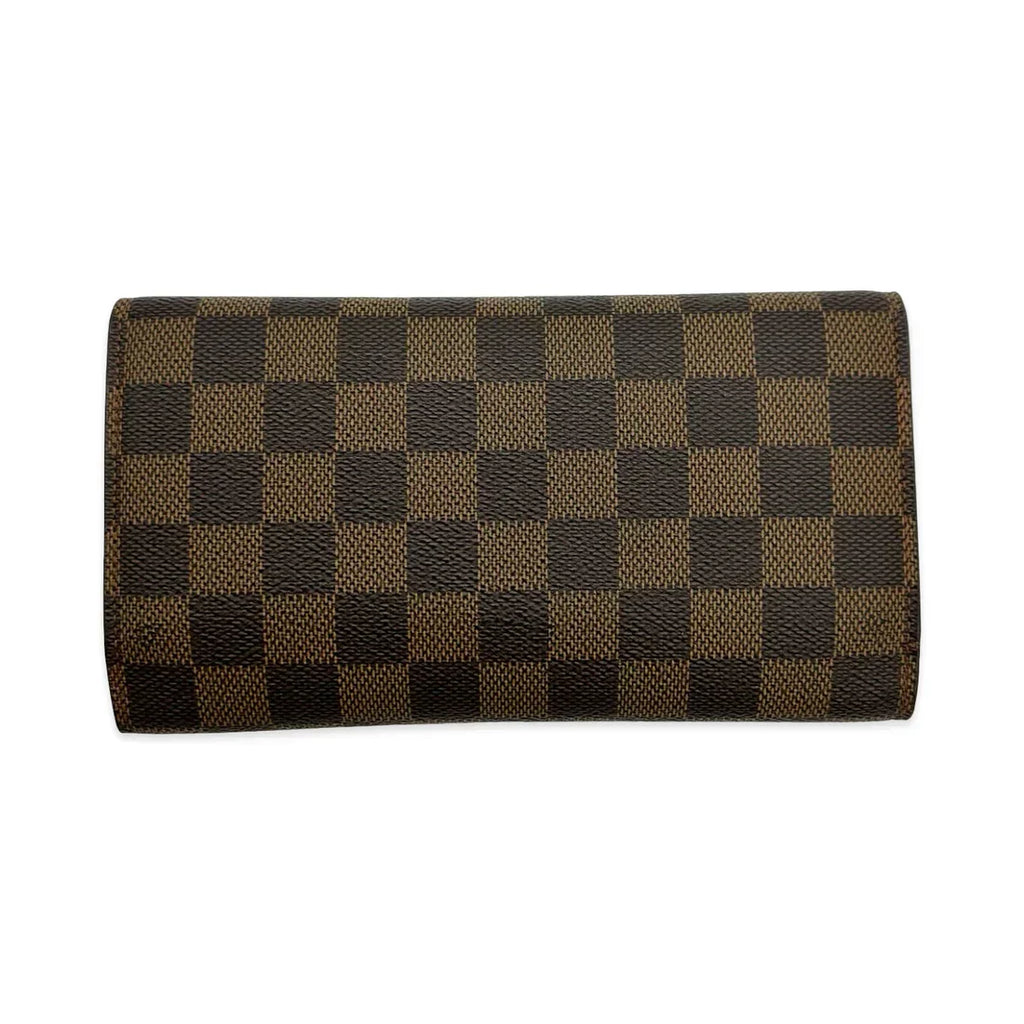 LOUIS VUITTON  Damier Ebene Sarah Wallet