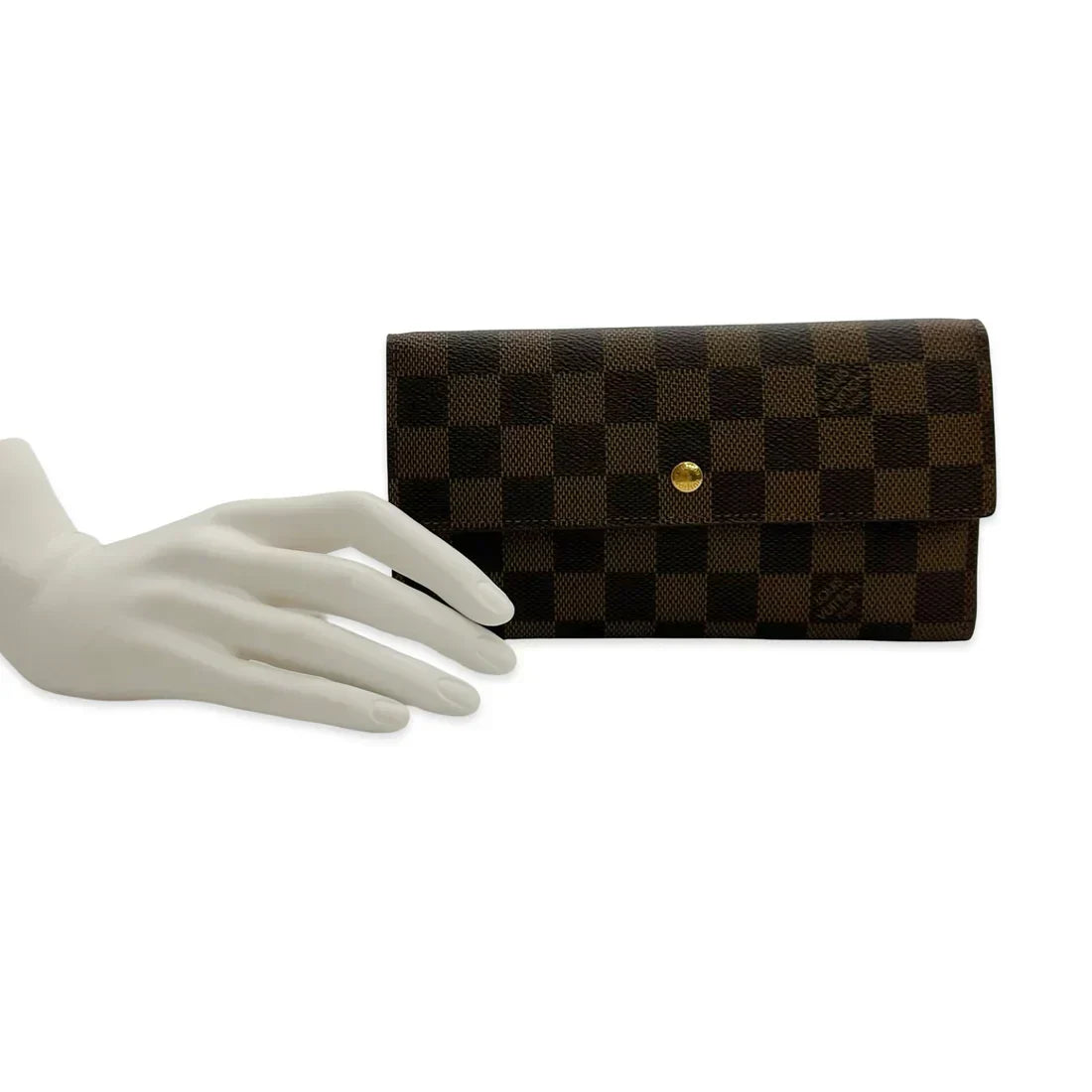 LOUIS VUITTON  Damier Ebene Sarah Wallet