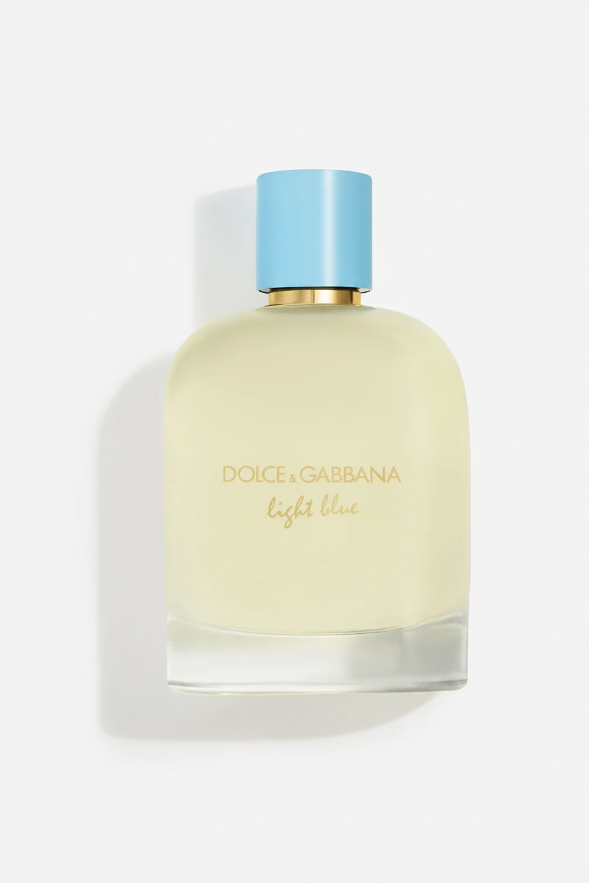 Light Blue Bottle Close-Up Portrait