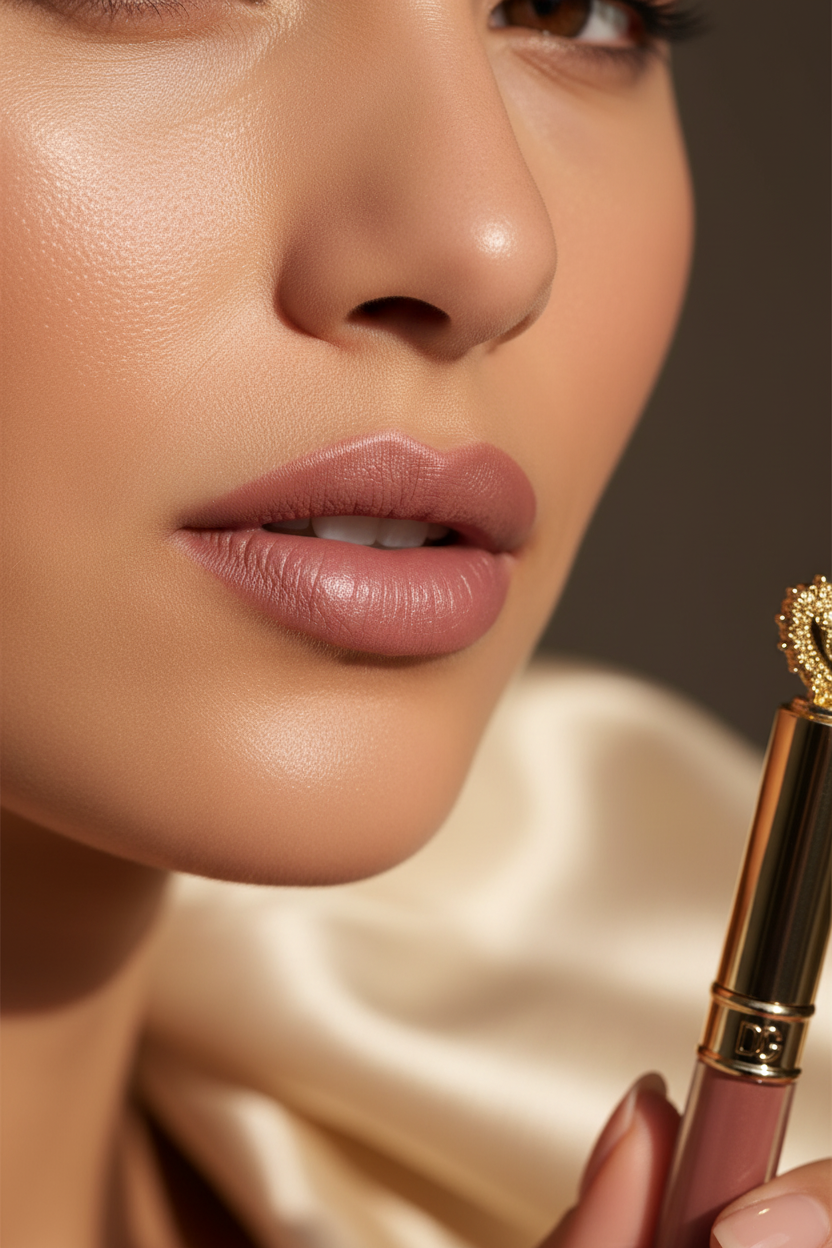 Lip Set Shade on Model Lips
