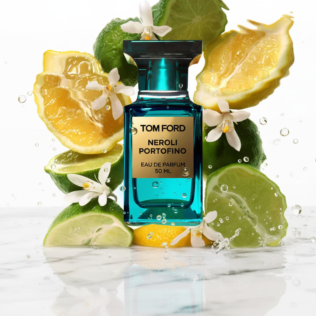 Tom Ford Neroli Portofino on white marble