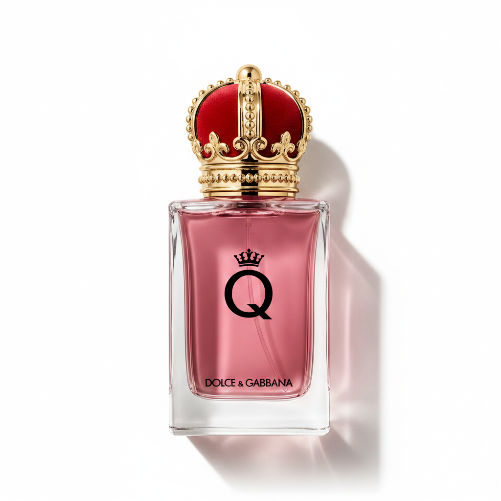 Q by Dolce & Gabbana Intense on white background